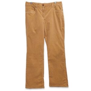 Laura Scoot - Woman's Ribbed Velvet Mustard Yellow Pants Size 12